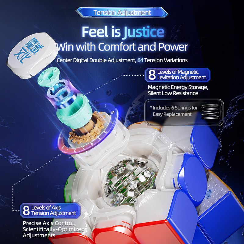 MoYu Super WeiLong V2 AI Maglev Gyroscope UV – Smarter 3x3 Speedcube with app tracking & AI support