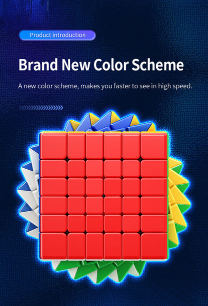 MoYu Cubing Classroom Meilong 6x6 V2 M – Magnetic 6x6 Beginner Speedcube