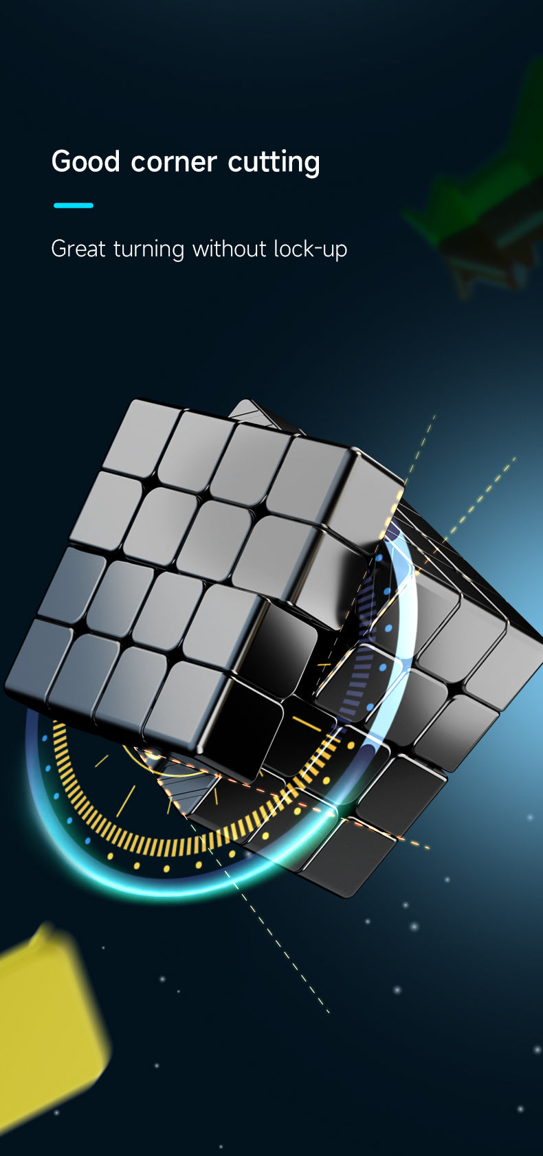 QiYi M Pro 4x4 – Magnetic Speedcube (Stickerless, 58.5 mm)