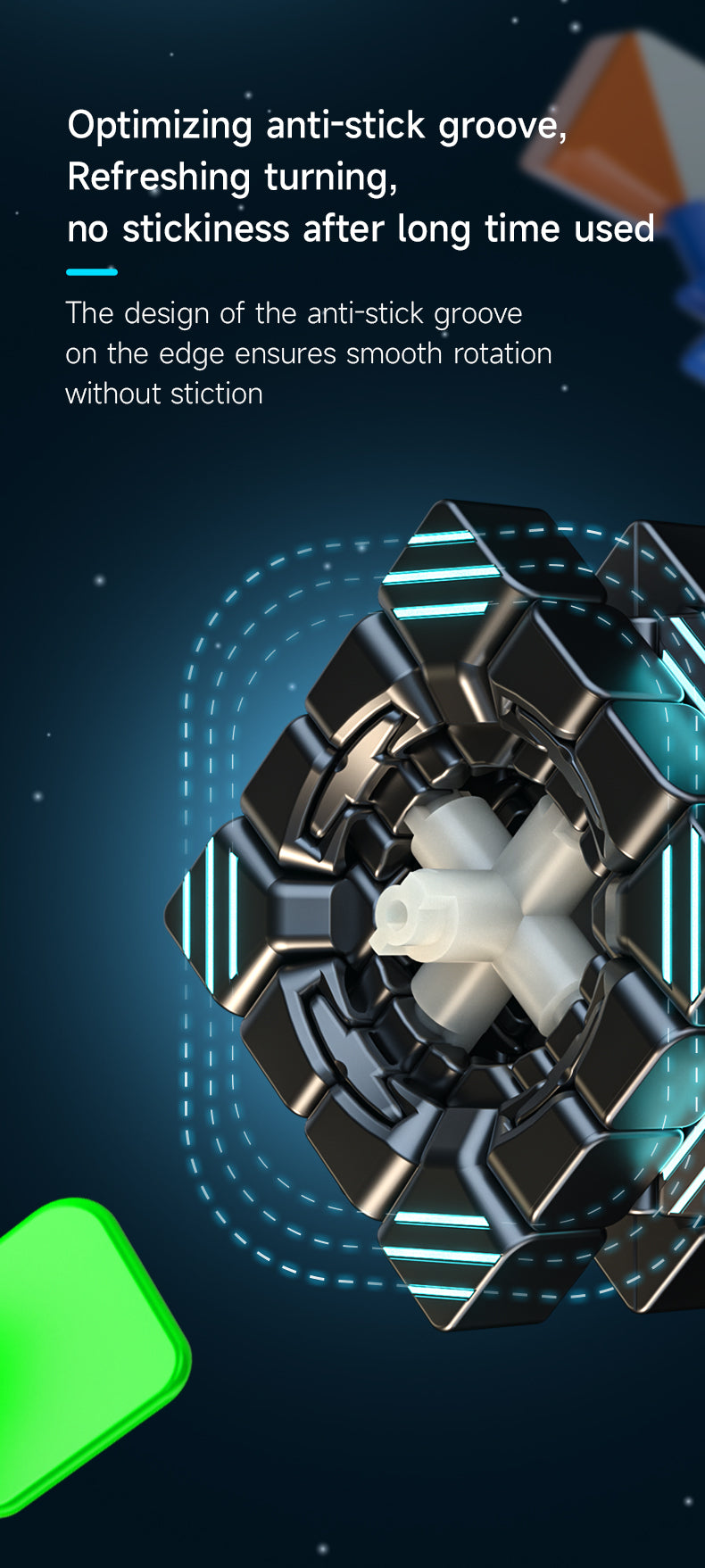 QiYi M Pro 4x4 – Magnetic Speedcube (Stickerless, 58.5 mm)