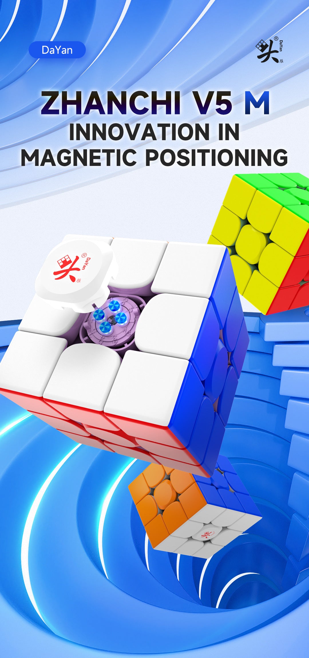 DaYan Premium 3x3 Speedcube mit präziser Magnetmechanik und MagLev-Kern