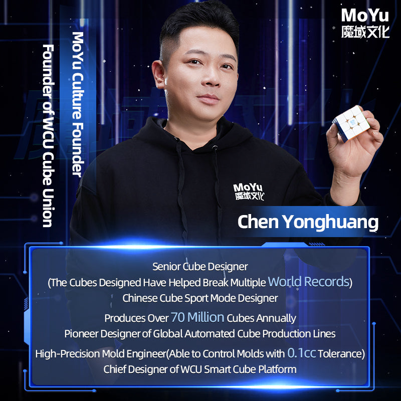 MoYu Super WeiLong V2 AI Maglev Gyroscope UV – Smarter 3x3 Speedcube with app tracking &amp; AI support