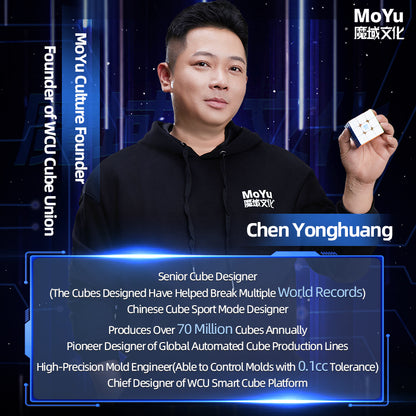 MoYu Super WeiLong V2 AI Maglev Gyroscope UV – Smarter 3x3 Speedcube with app tracking &amp; AI support