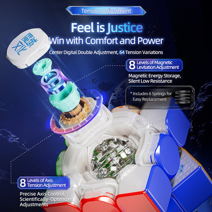 MoYu Super WeiLong V2 AI Maglev Gyroscope UV – Smarter 3x3 Speedcube with app tracking &amp; AI support