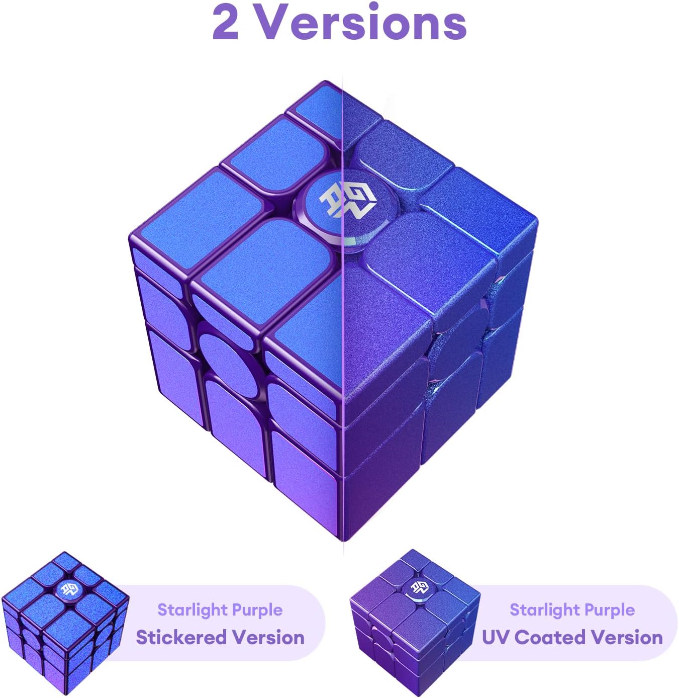 Zwei Versionen: Stickered und UV Coated – GAN Mirror in Lila