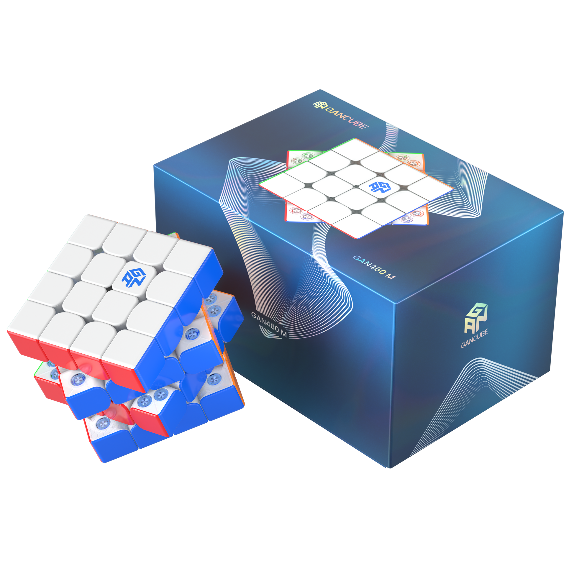 GAN 460 M V2 – 4x4 Speedcube mit UV-Beschichtung und Turbo-Magnetsystem